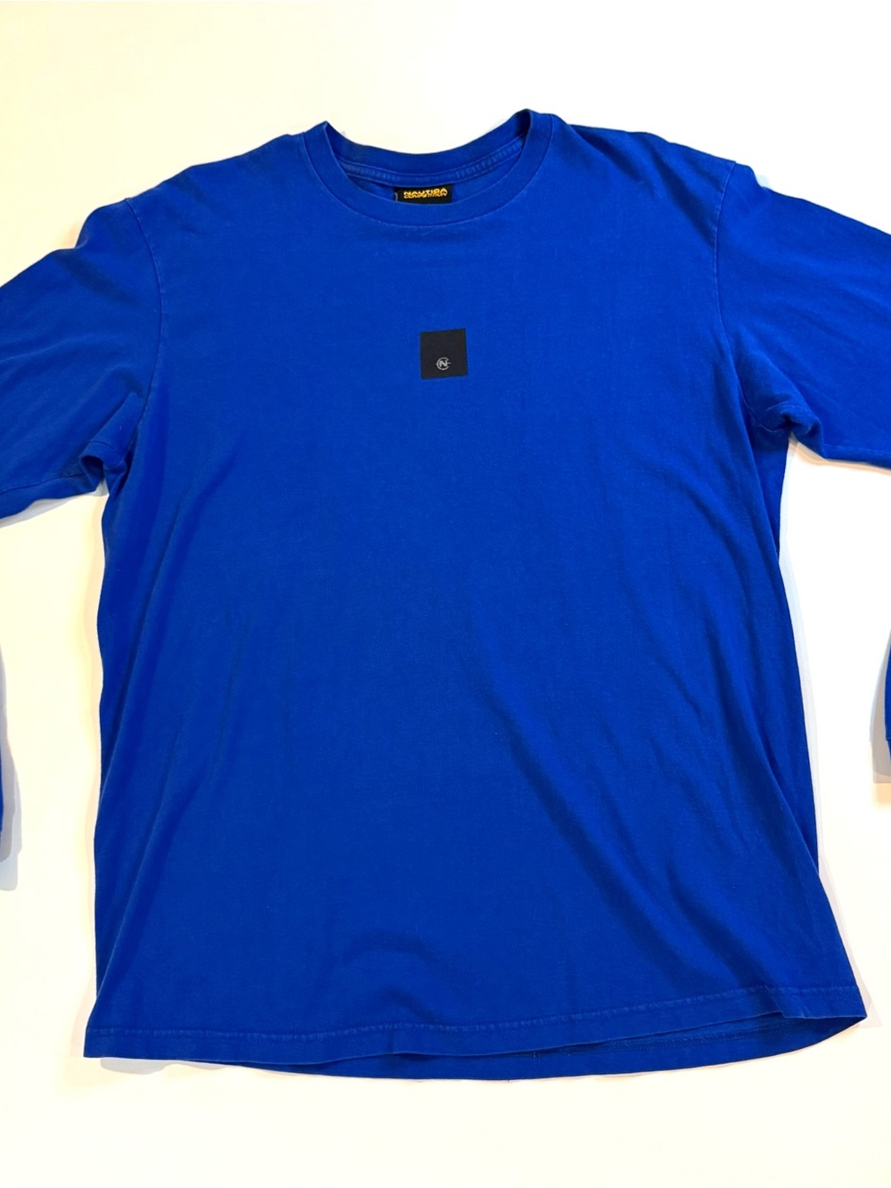 Nautica Competition Small Logo Long Sleeve T-Shirt Royal Blue Size Medium